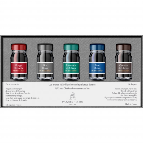 Set 5 Calimari 10 ml Herbin 1670 Collection