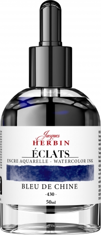 Calimara 50 ml Jacques Herbin Fine Arts Eclats Watercolor Bleu de Chine