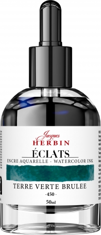 Calimara 50 ml Jacques Herbin Fine Arts Eclats Watercolor Terre Verte Brulee