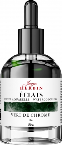 Calimara 50 ml Jacques Herbin Fine Arts Eclats Watercolor Vert de Chrome