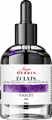 Calimara 50 ml Jacques Herbin Fine Arts Eclats Watercolor Violet