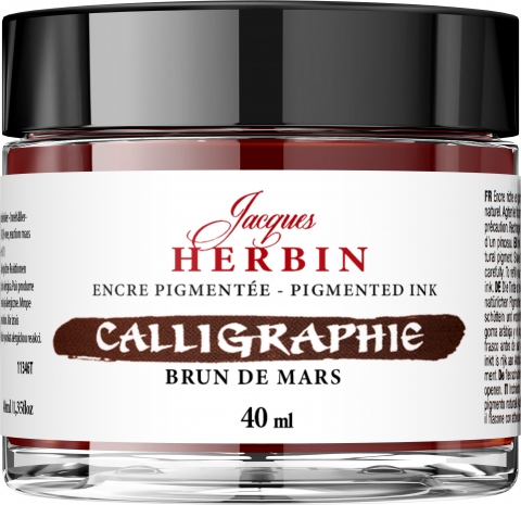 Calimara 40 ml Jacques Herbin Fine Arts Calligraphy Pigmented Brun de Mars