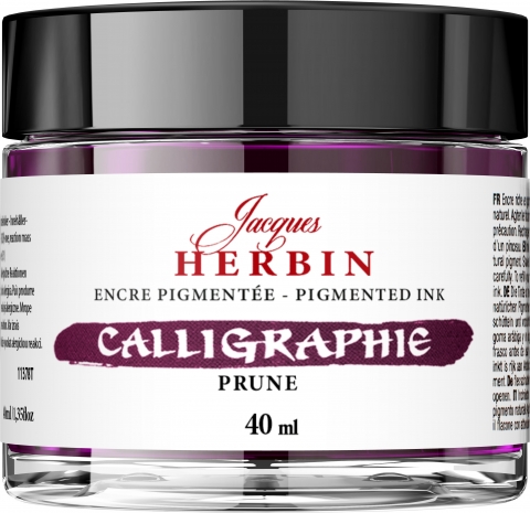 Calimara 40 ml Jacques Herbin Fine Arts Calligraphy Pigmented Prune