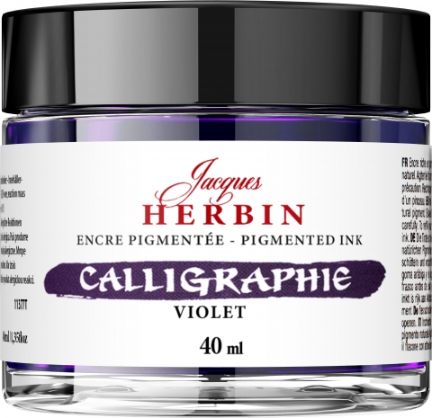 Calimara 40 ml Jacques Herbin Fine Arts Calligraphy Pigmented Violet