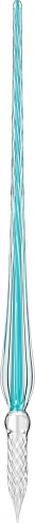 Toc Caligrafic de Sticla 18 cm Jacques Herbin Blue Azur